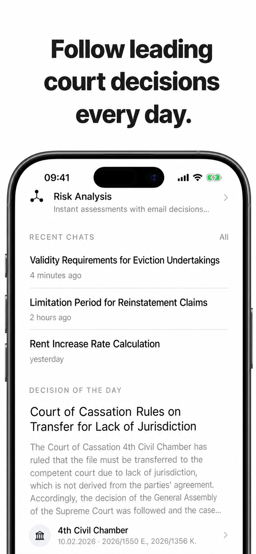 Terazi court decisions screen